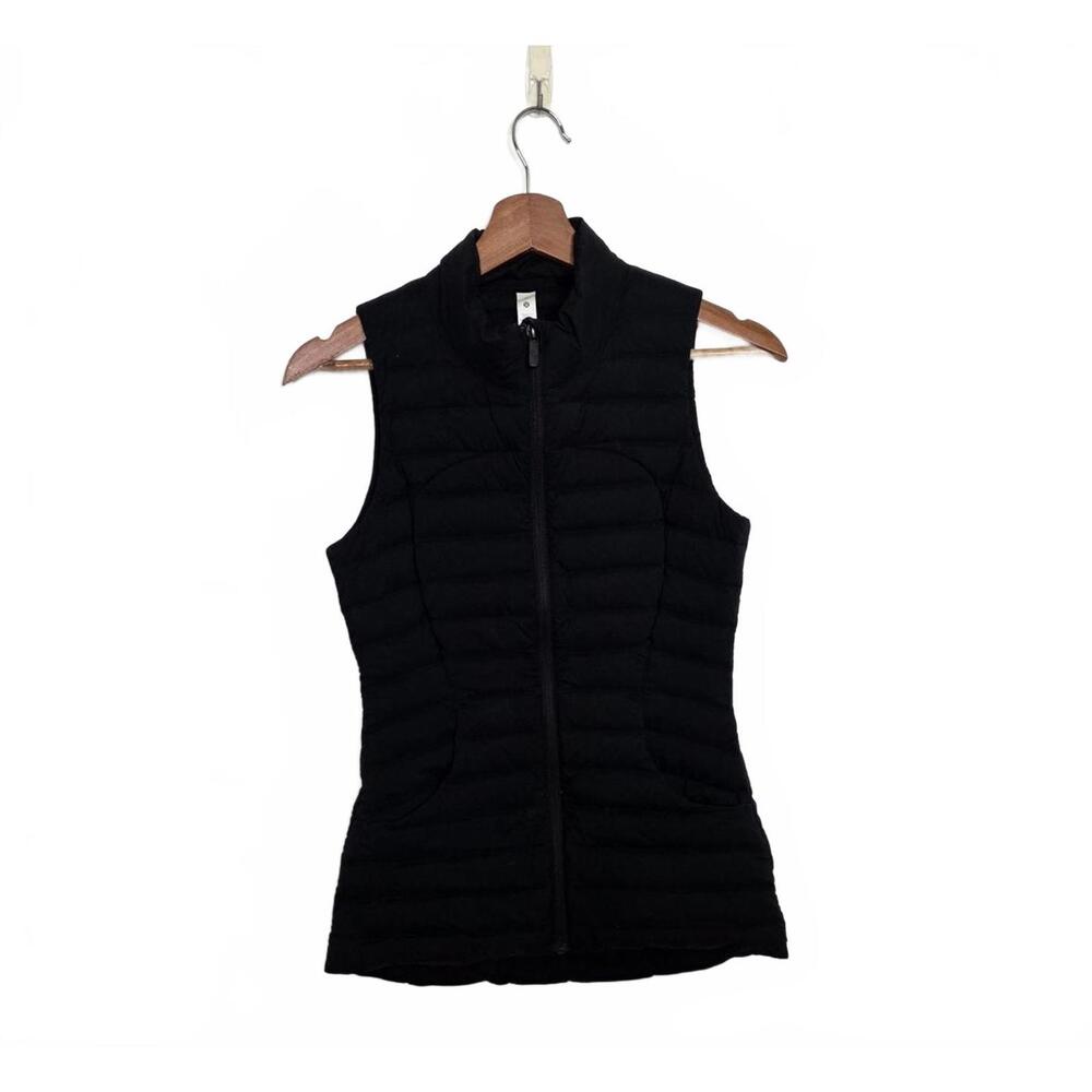 Lululemon Pack It Down Vest Size 0 Black